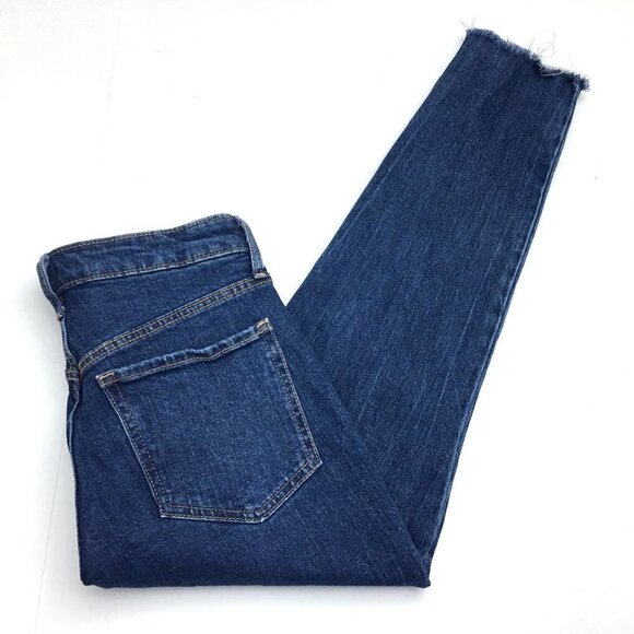 Old Navy Women's Jeans High Rise O.G. Straight Leg Button Fly Fray Hems size 4 - Picture 11 of 11